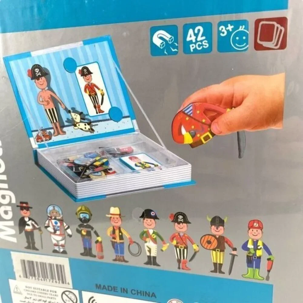 Magnetic Book and Farm Animals Shrinkies Activity Sets New